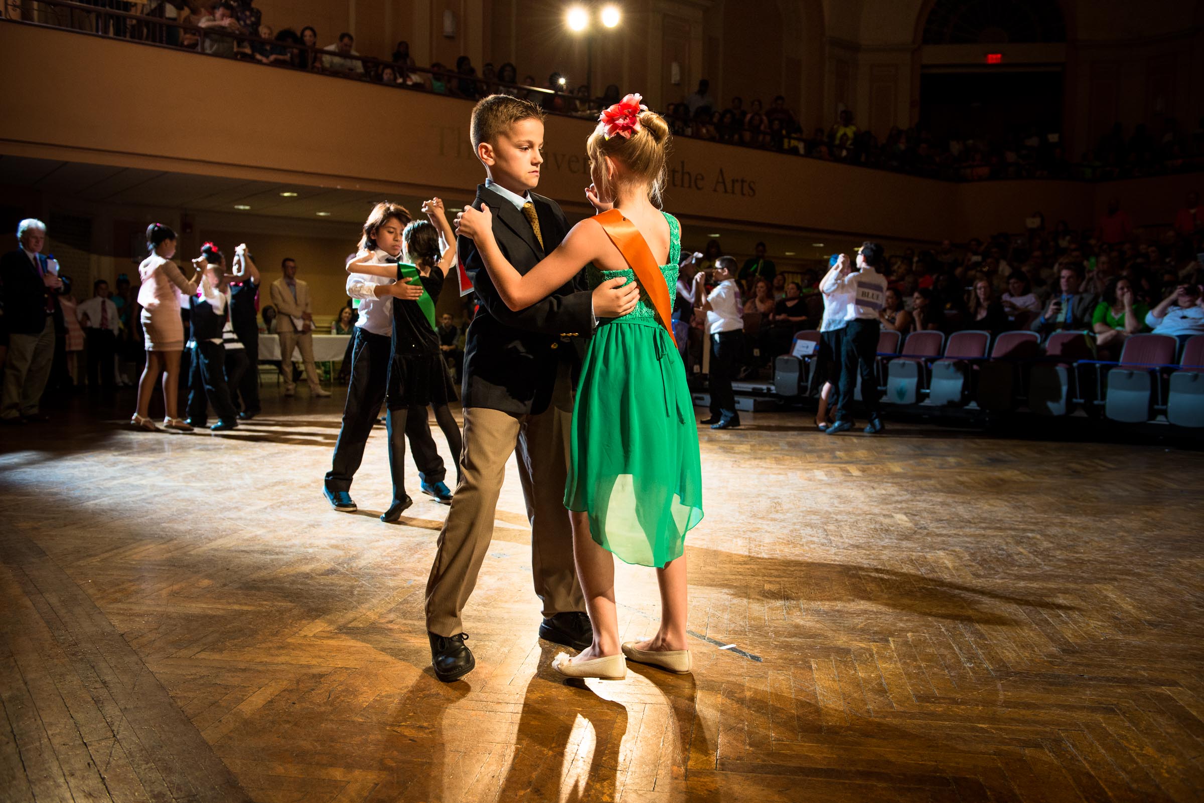 Elementary school students at Philadelphia Ballroom Dance Competition