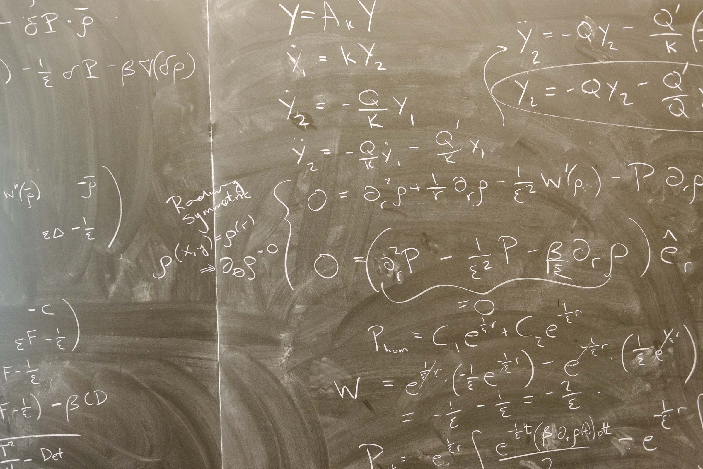 Mathematics Classroom Chalkboard
